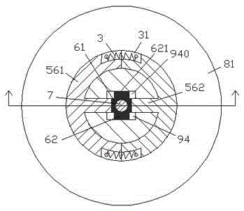 Fixing column device transmitted by belt and provided with alarm for PCB circuit board