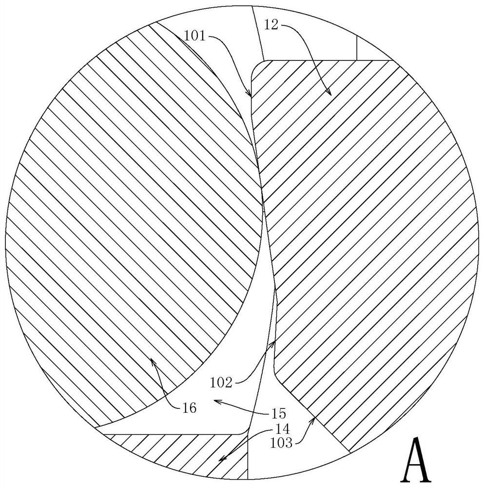 Locking stress component of tool quick-changing device and treatment process thereof