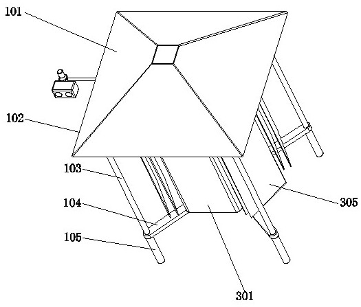 Electron beam killing type locust polarized light vector and spectrum light wave induction movable collecting device