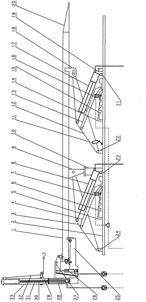 Vehicle body correcting machine and control system mounted on base of correcting machine