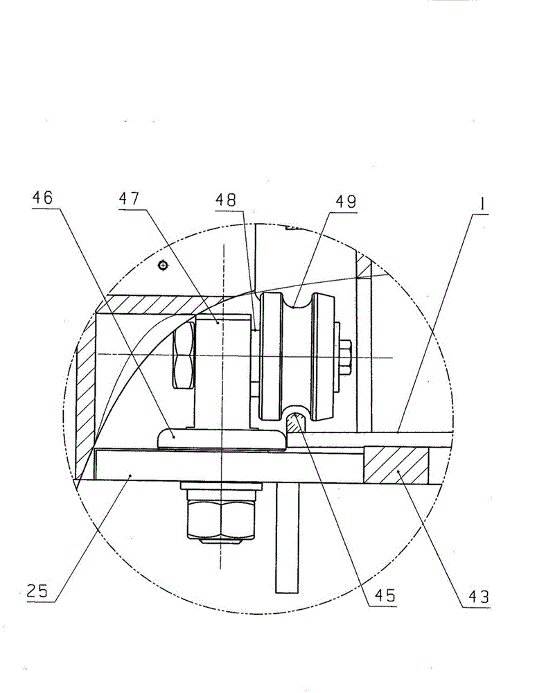 Vehicle body correcting machine and control system mounted on base of correcting machine