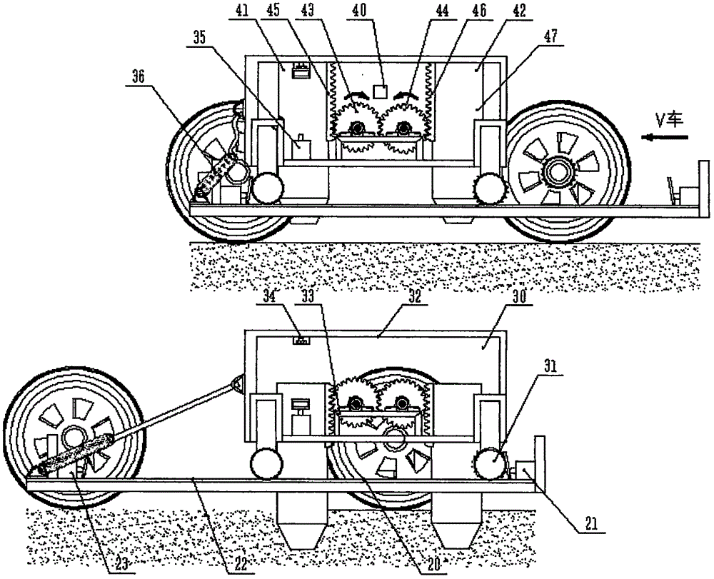 Field box-type parallel transplanting method and device