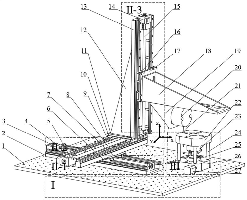 Three-dimensional air-gap magnetic field testing device with double-layer rotating structure