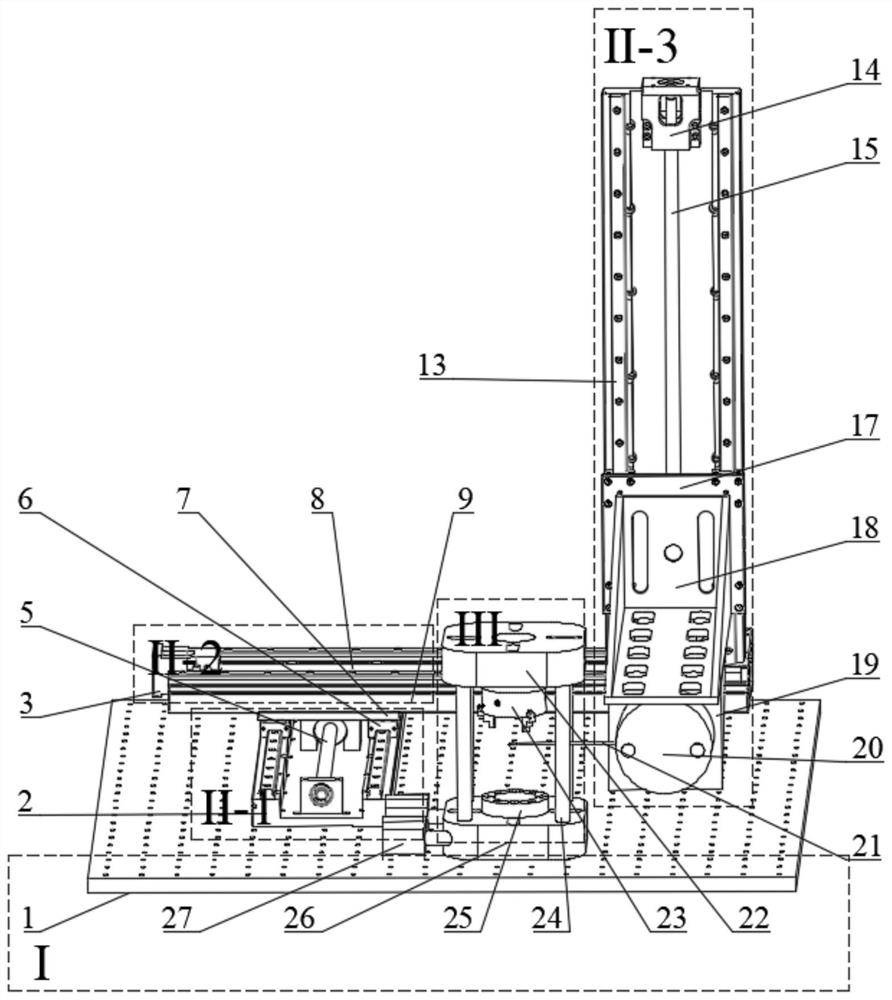 Three-dimensional air-gap magnetic field testing device with double-layer rotating structure