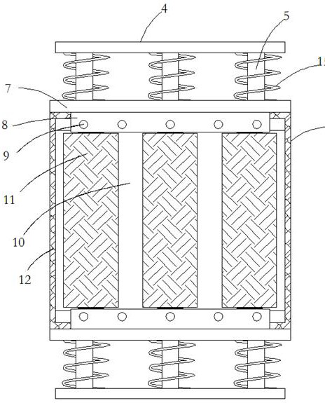 Anti-swing floating type anti-collision device