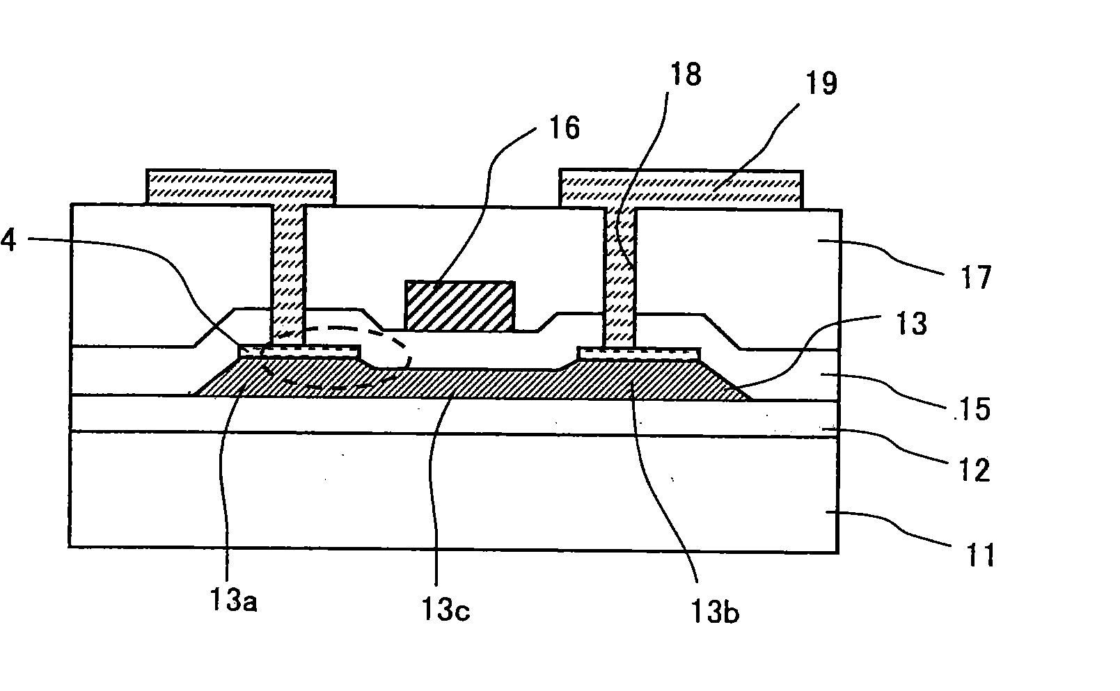 Thin film transistor device, method of manufacturing the same, and display apparatus