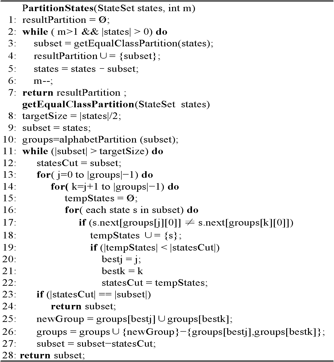 Method for constructing alphabet compression based extend finite automaton