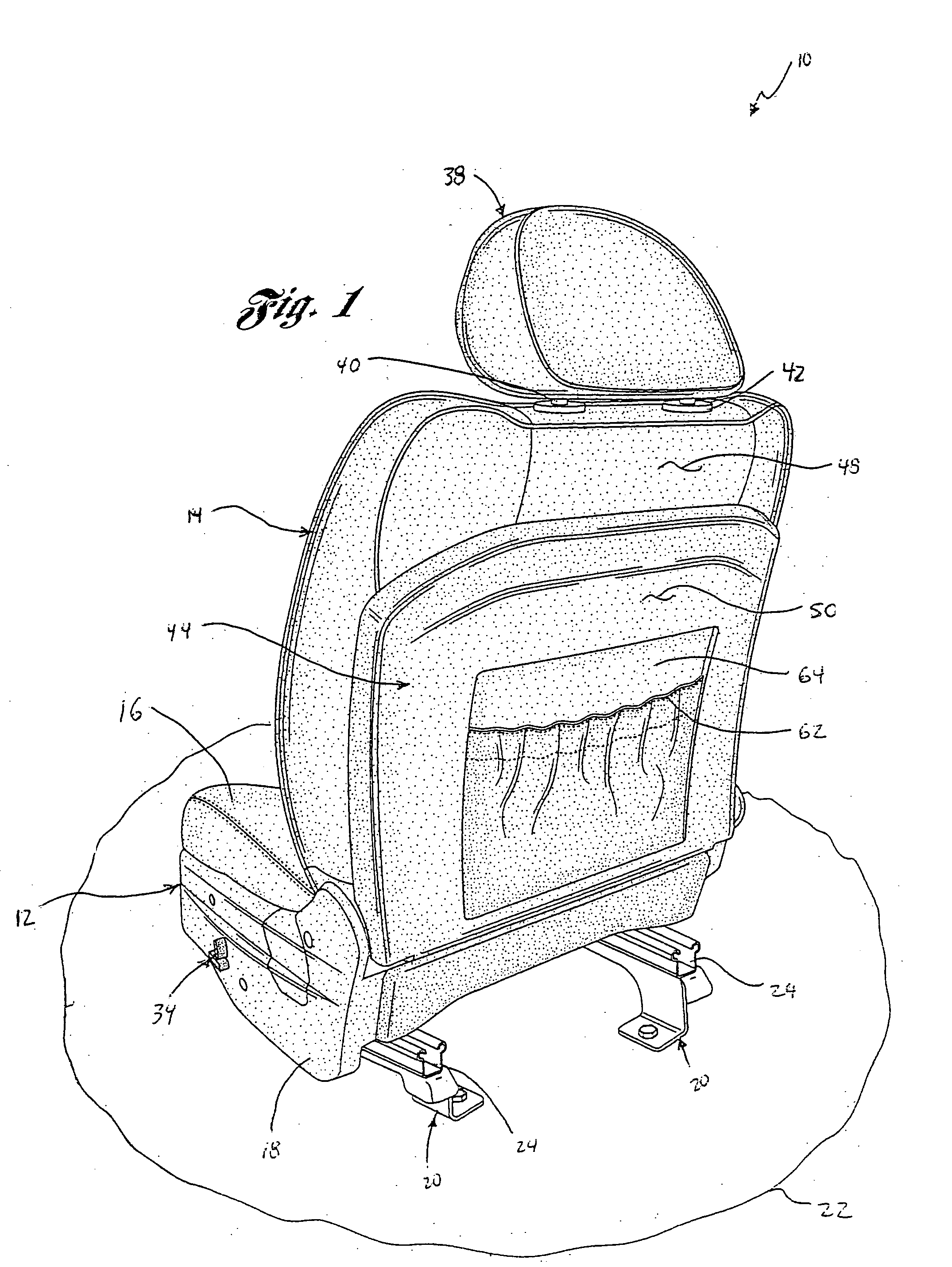 Vehicle seat incorporating a seat back panel