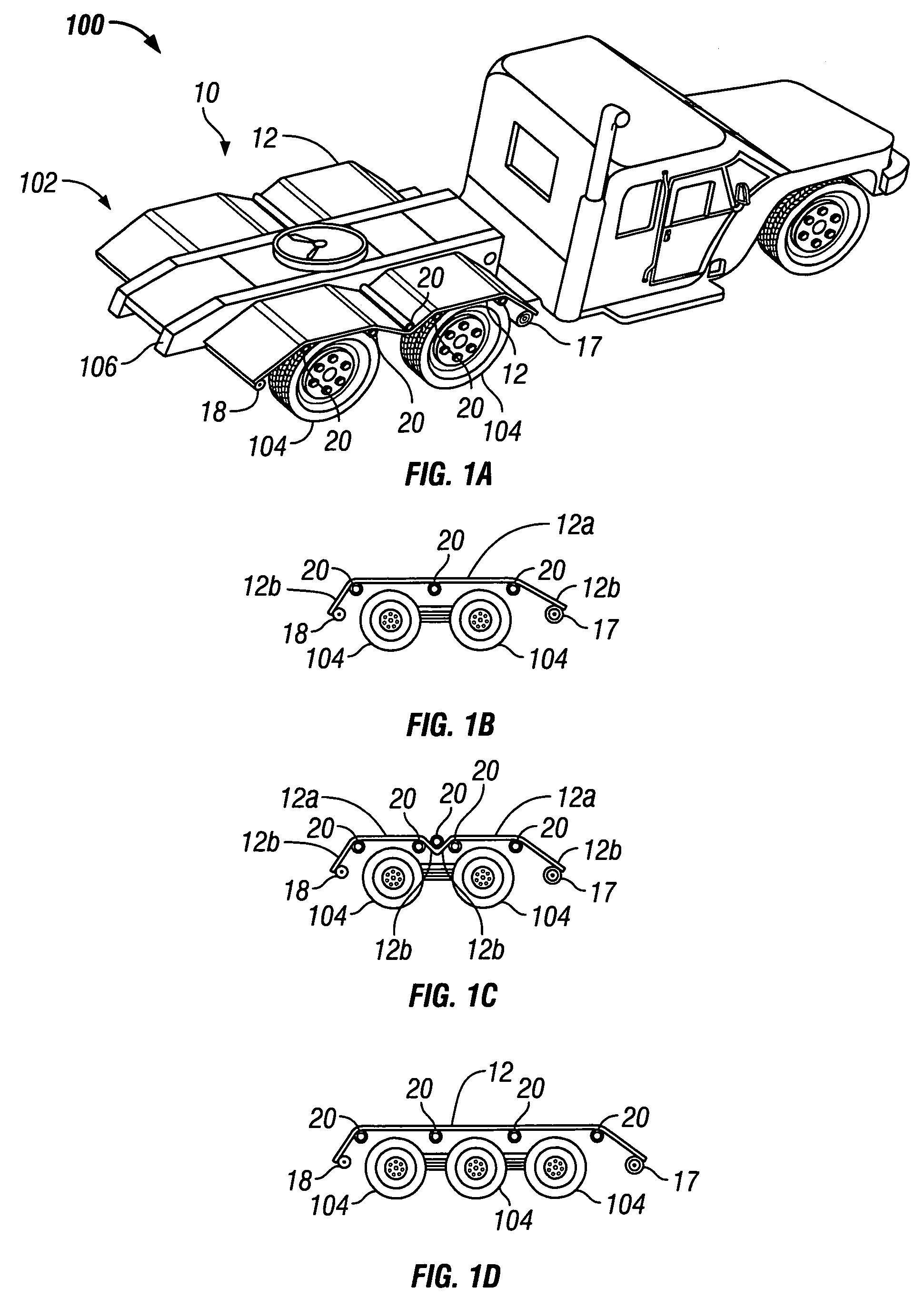 Retractable wheel and track covers