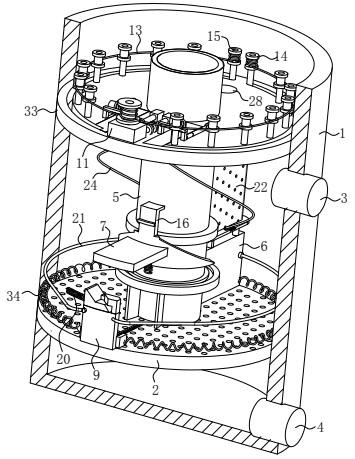 Wastewater treatment equipment for degrading metallic compounds