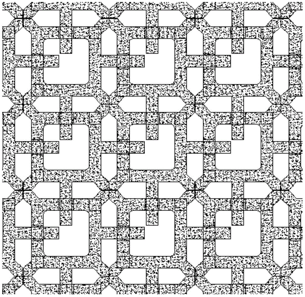 A three-dimensional ecological interlocking block with large porosity