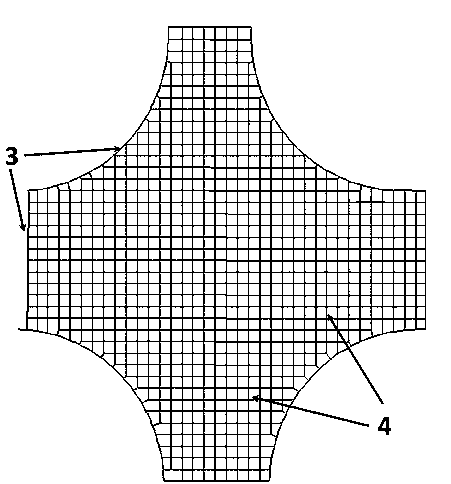 Design method of composite concrete overlay structure for repairing road intersection