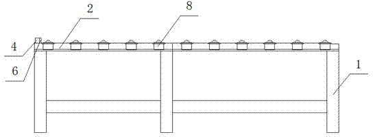 Worktable of plate shearing machine