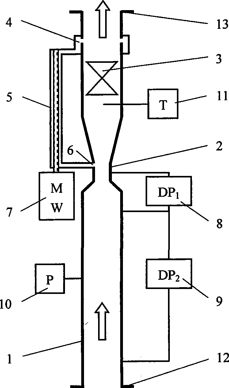 On-line instant measuring method and apparatus for oil-gas-water three phase flow quantity