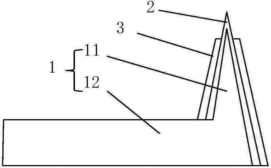 Atomic force microscope scanning thermal probe and preparation method thereof