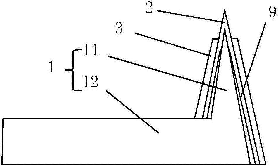 Atomic force microscope scanning thermal probe and preparation method thereof