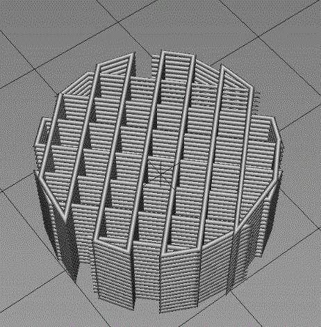 Preparation method for three-dimensionally printing biological ceramic scaffold by using a biological ceramic ink