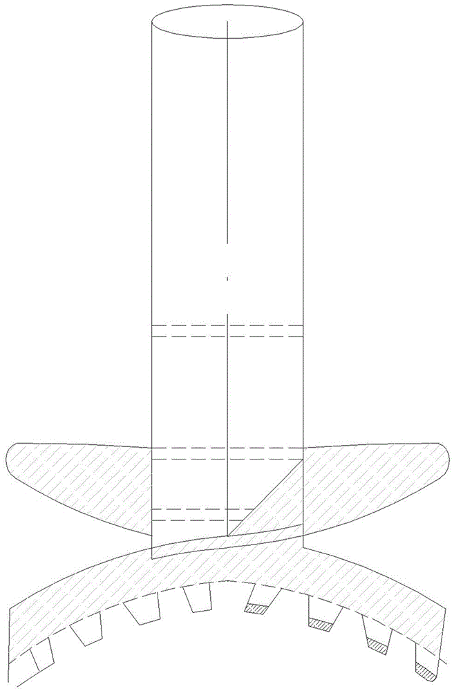 Cobble stratum super three-axis agitation stake and stirring method thereof