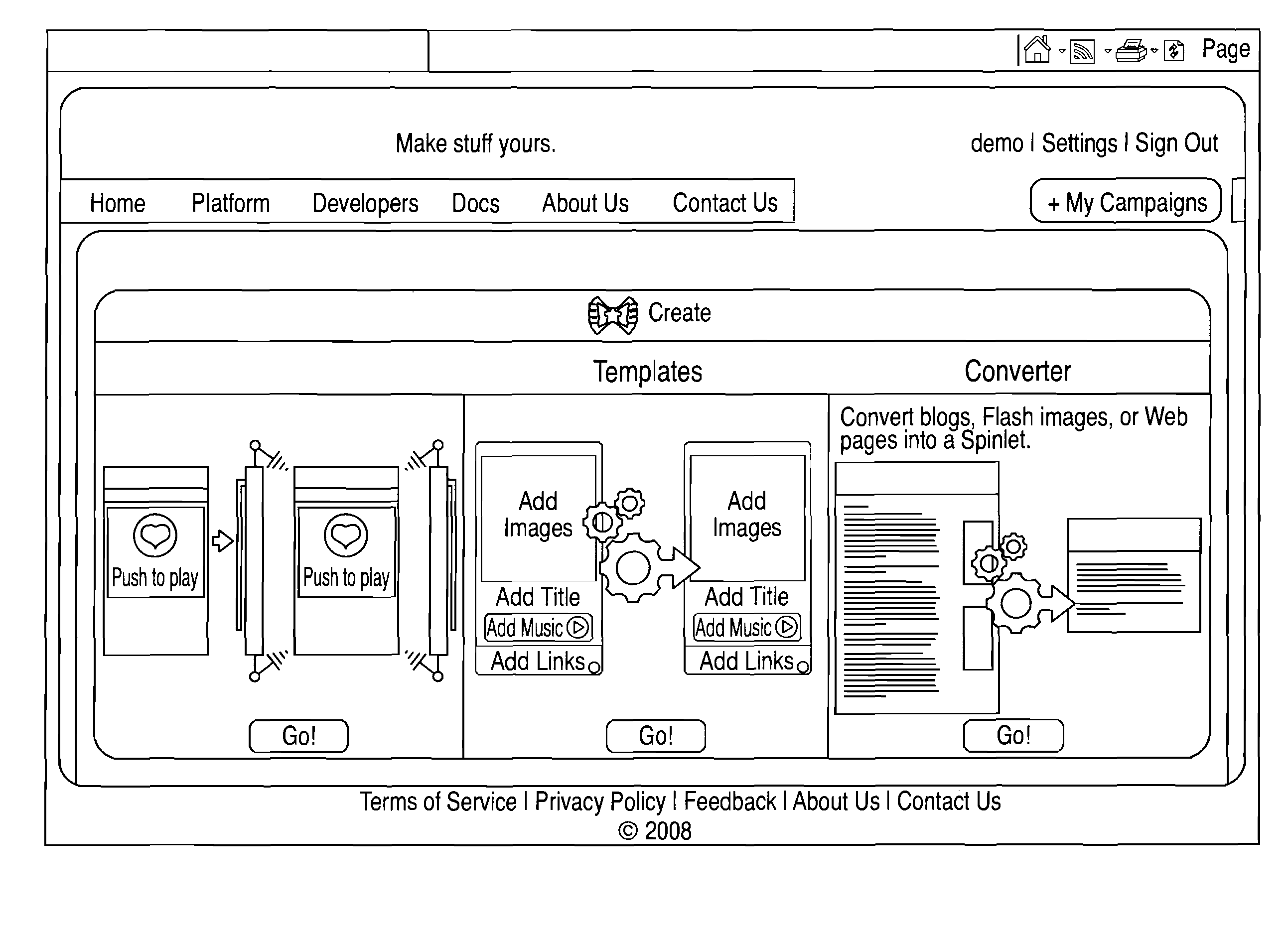 Device and Method for Creating, Distributing, Managing and Monetizing Widgets in a Mobile Environment