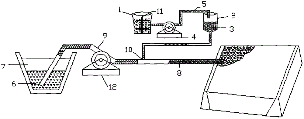 Method for treating dredger fill foundation through flocculation combined with vacuum preloading