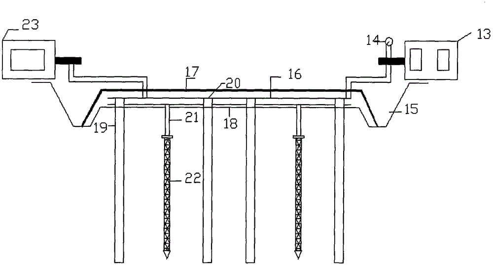 Method for treating dredger fill foundation through flocculation combined with vacuum preloading