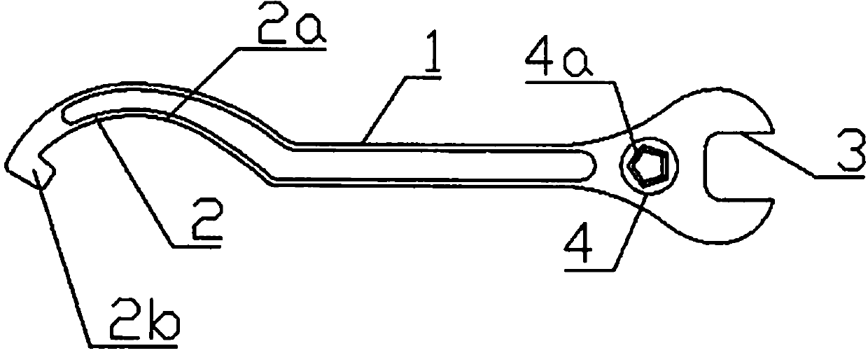 Combined ground fire-fighting wrench