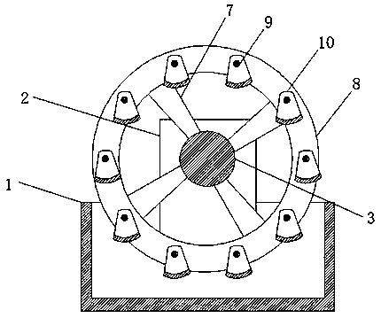 Quenching device for casting machining