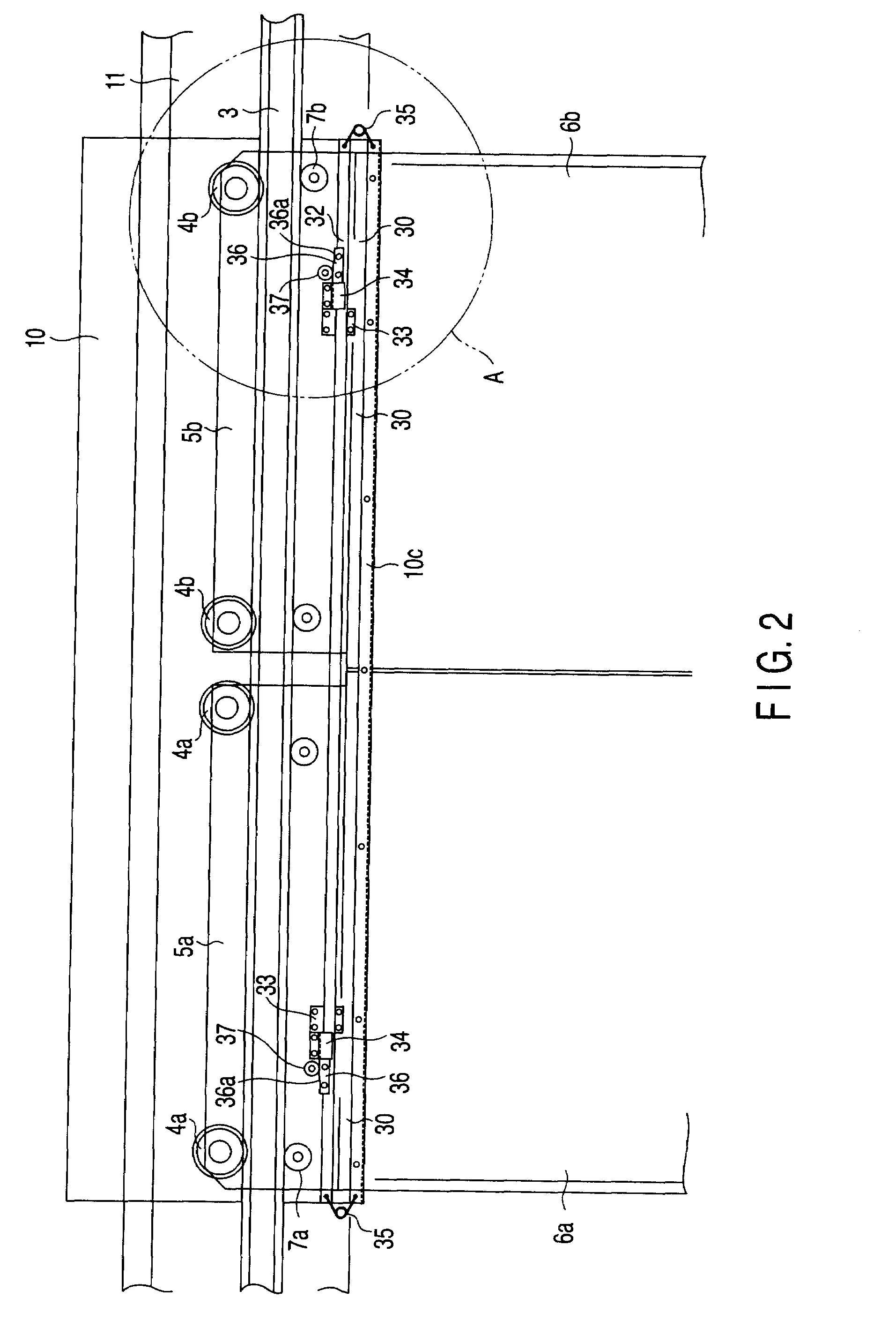 Sealing device for elevator