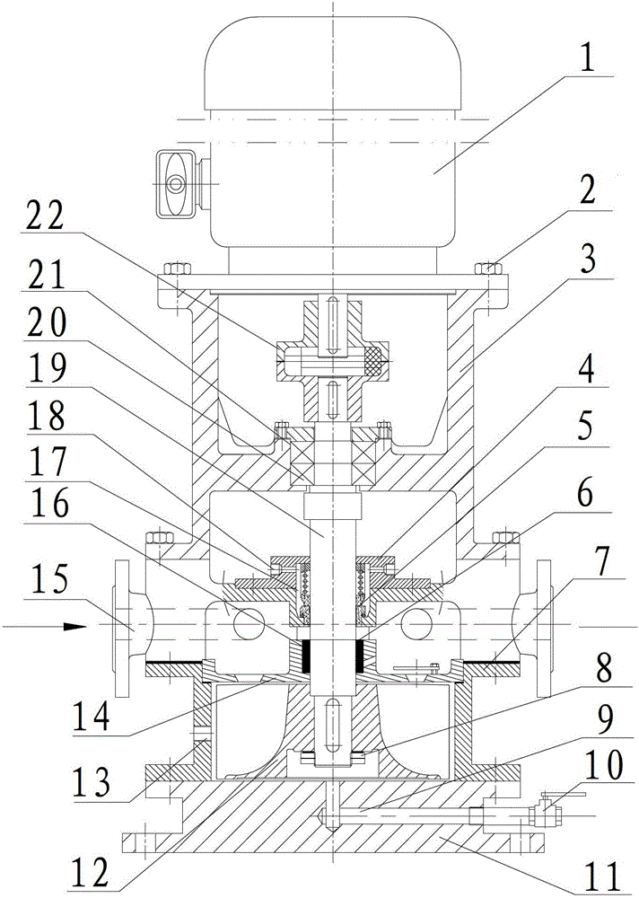 Vertical water ring vacuum pump