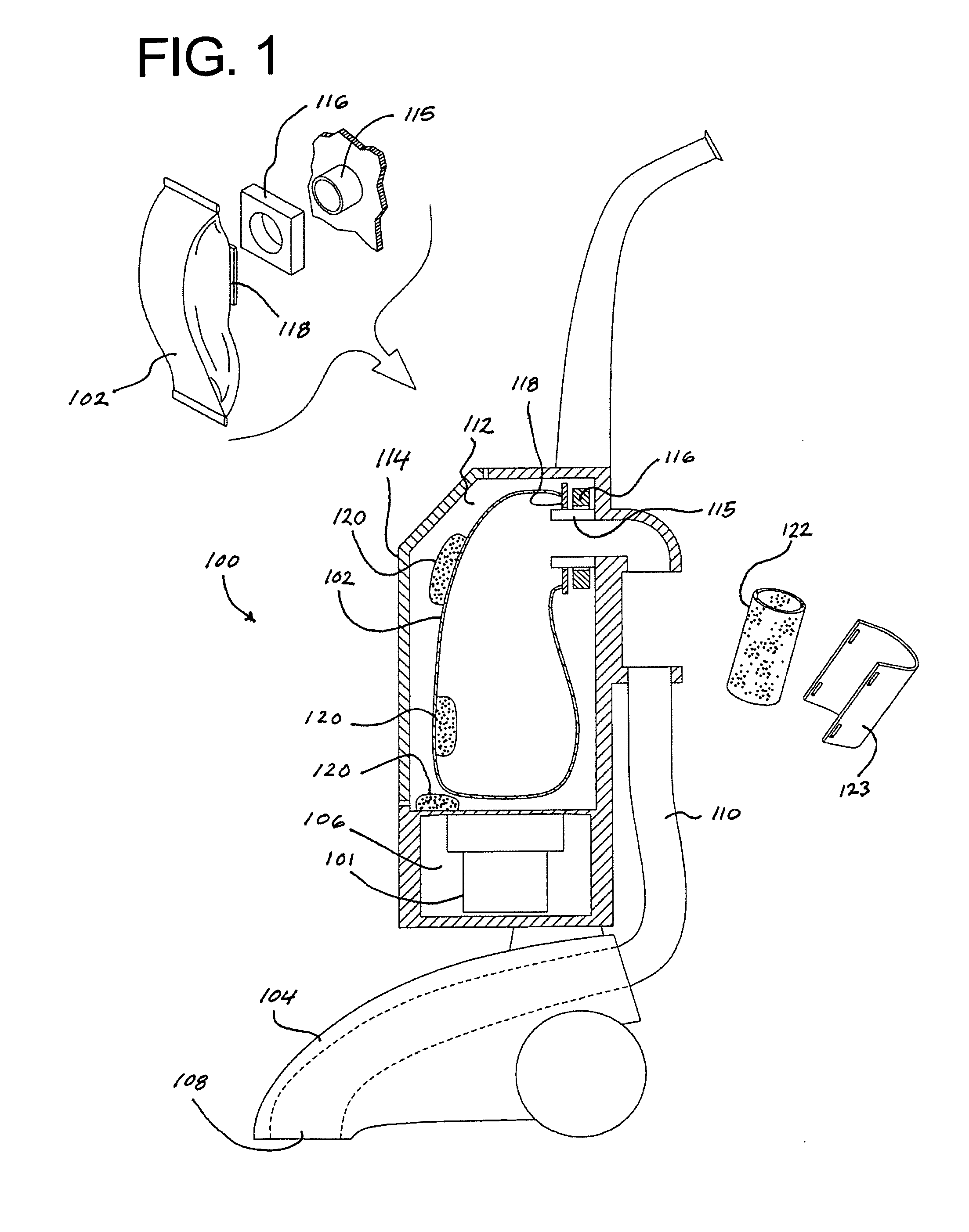 Sodium bicarbonate vacuum bag inserts