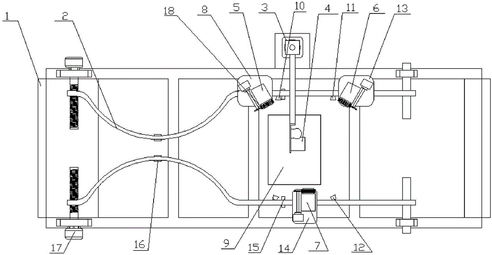 Intelligent detecting device for detecting defects of multi-type irregularly shaped product