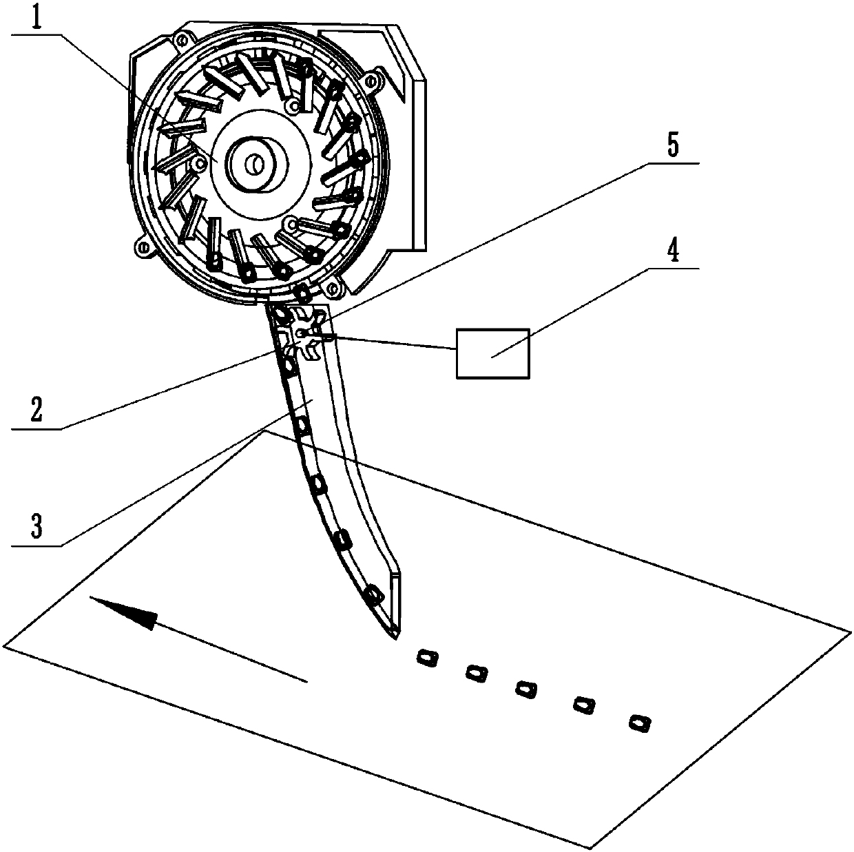 V-groove driving wheel type seed guiding device