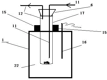 Analysis sample injection apparatus and method for making element form volatile by using organic matter cracking