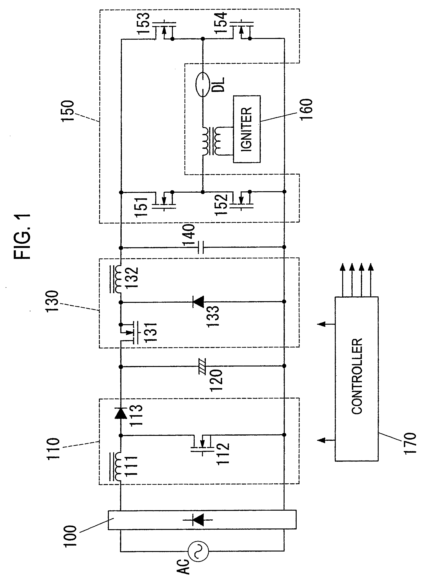 High-voltage discharge lamp lighting device and lighting fixture