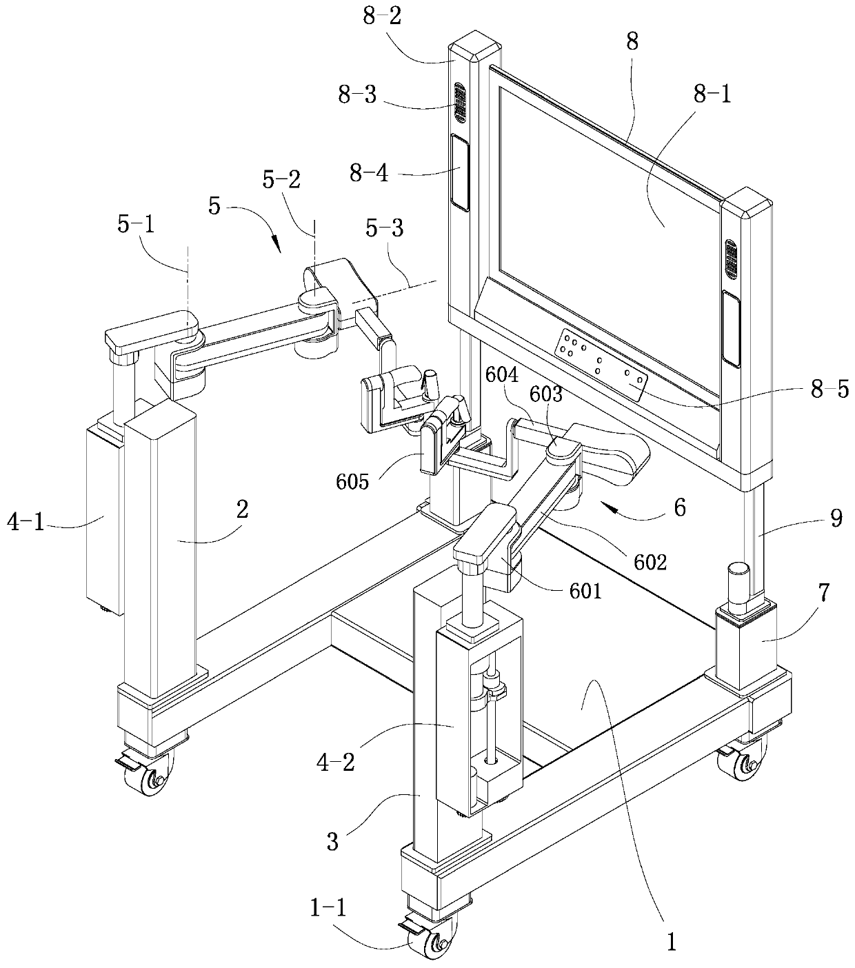 Doctor operating table for minimally invasive surgery