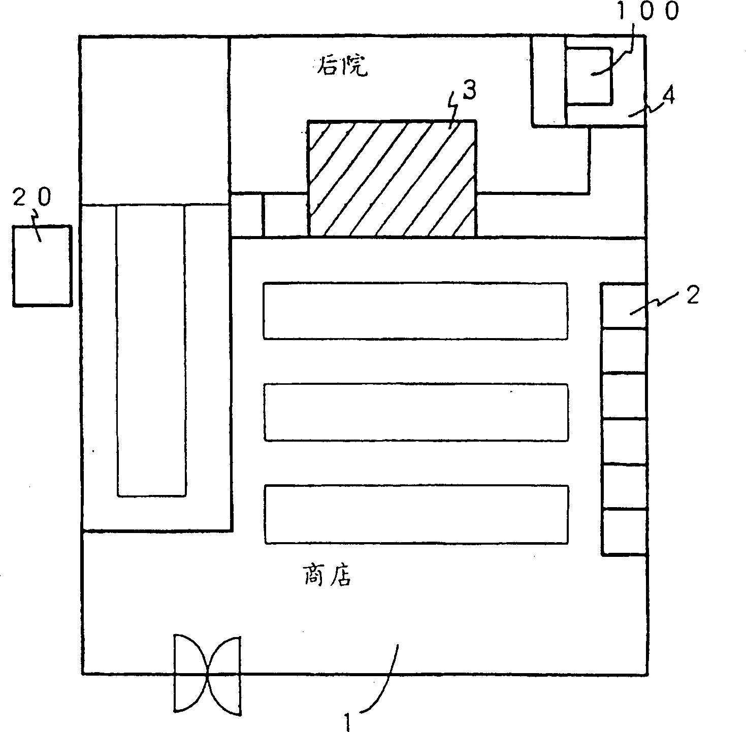 Refrigerator system for store