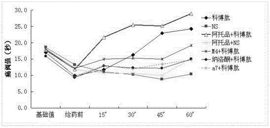 Combined medicine used for treating pain, and preparations and preparation method thereof