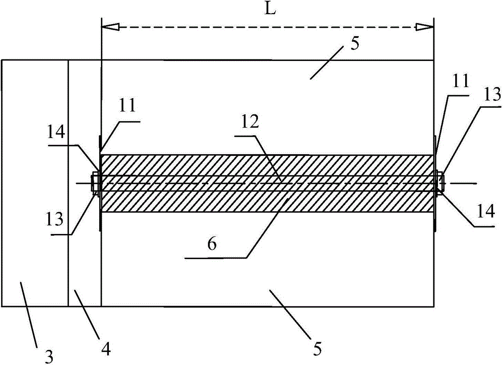 Ramming clamp and method for cooling wall expansion gap