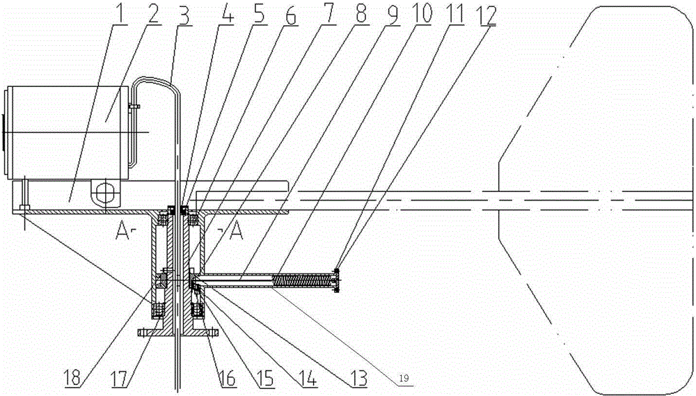 Cable twist-off preventing device of small-sized wind power generator