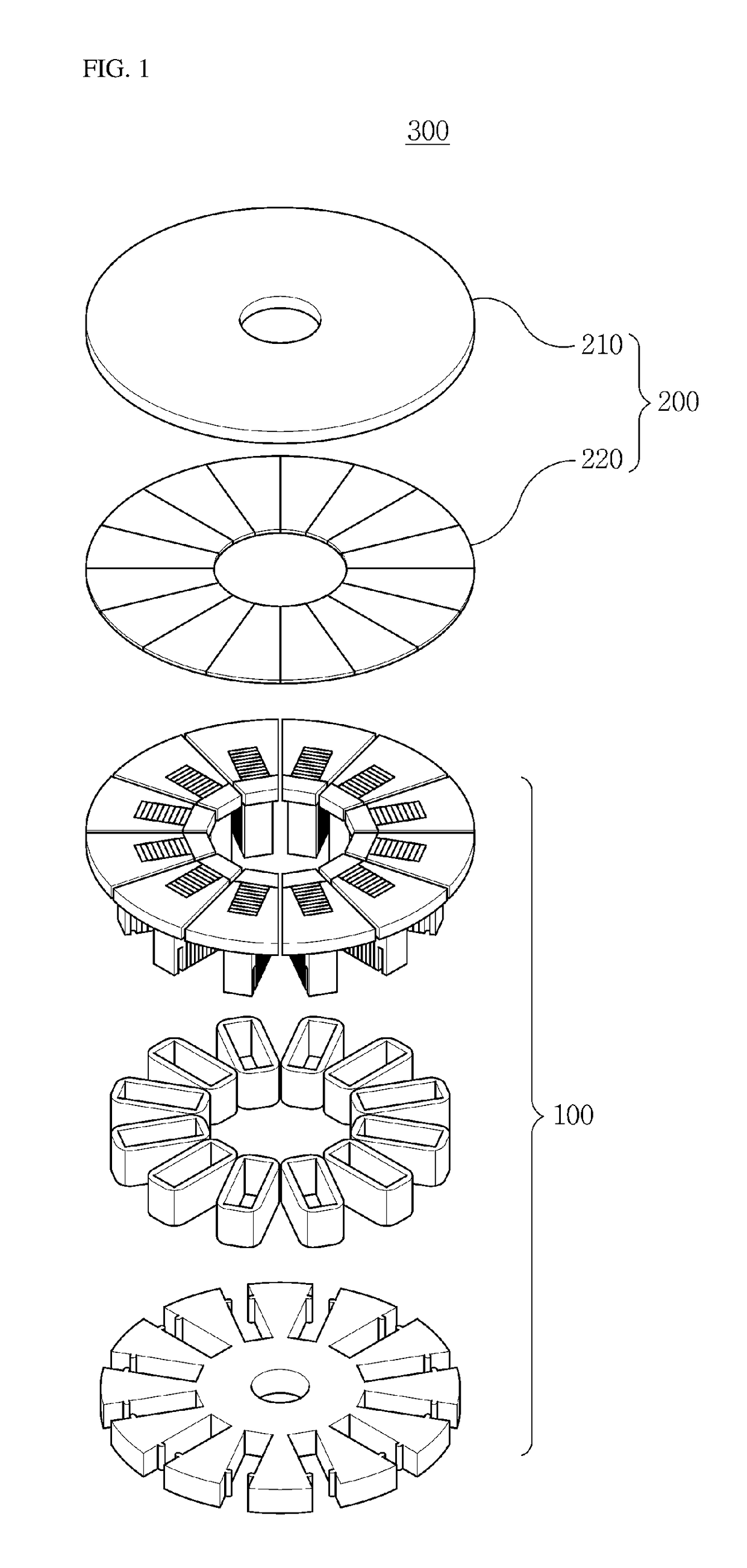 Stator of planar type motor, and planar type motor using same