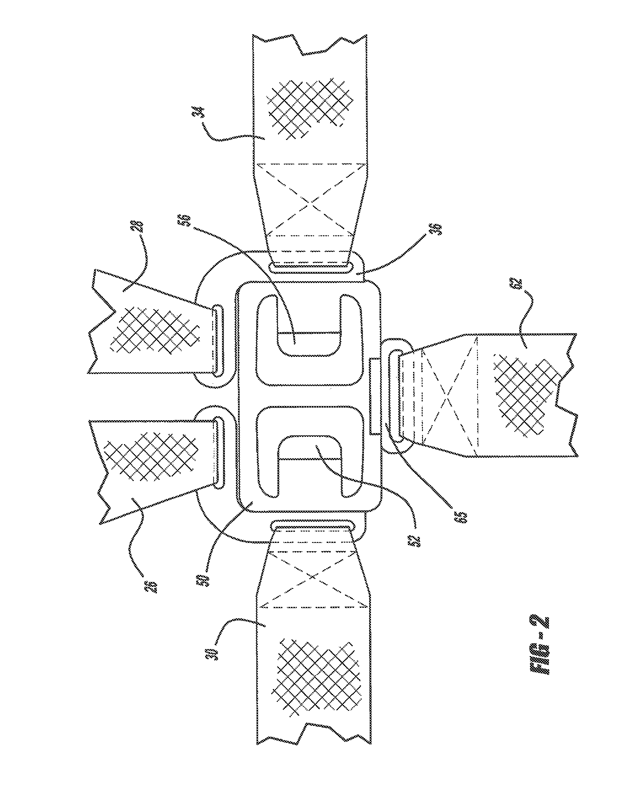 Buckle-tongue arrangement for four point seat belt system