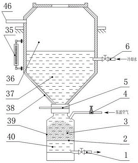 Water-cooling fast-condensing method and device for preparing powder-mixed atomized water-cooling fast-condensing magnetic abrasives