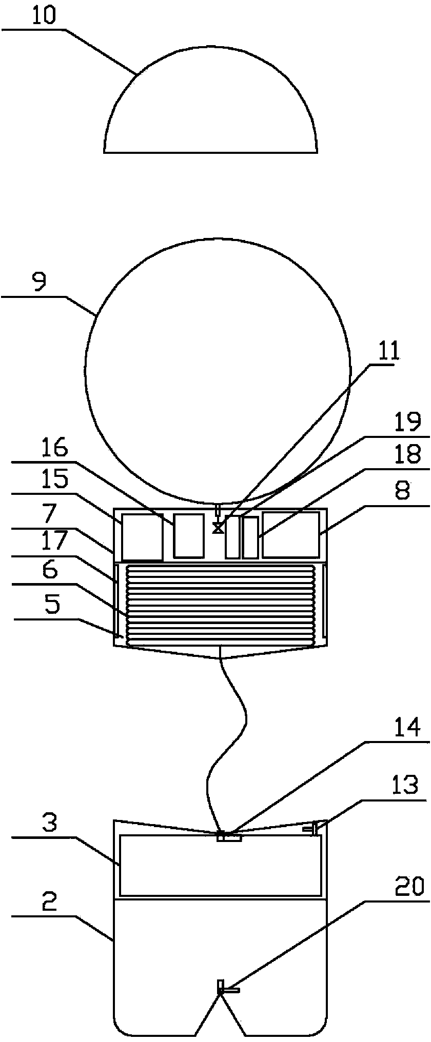 Accident positioning device