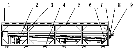 Coal seam transfer system under coal mine