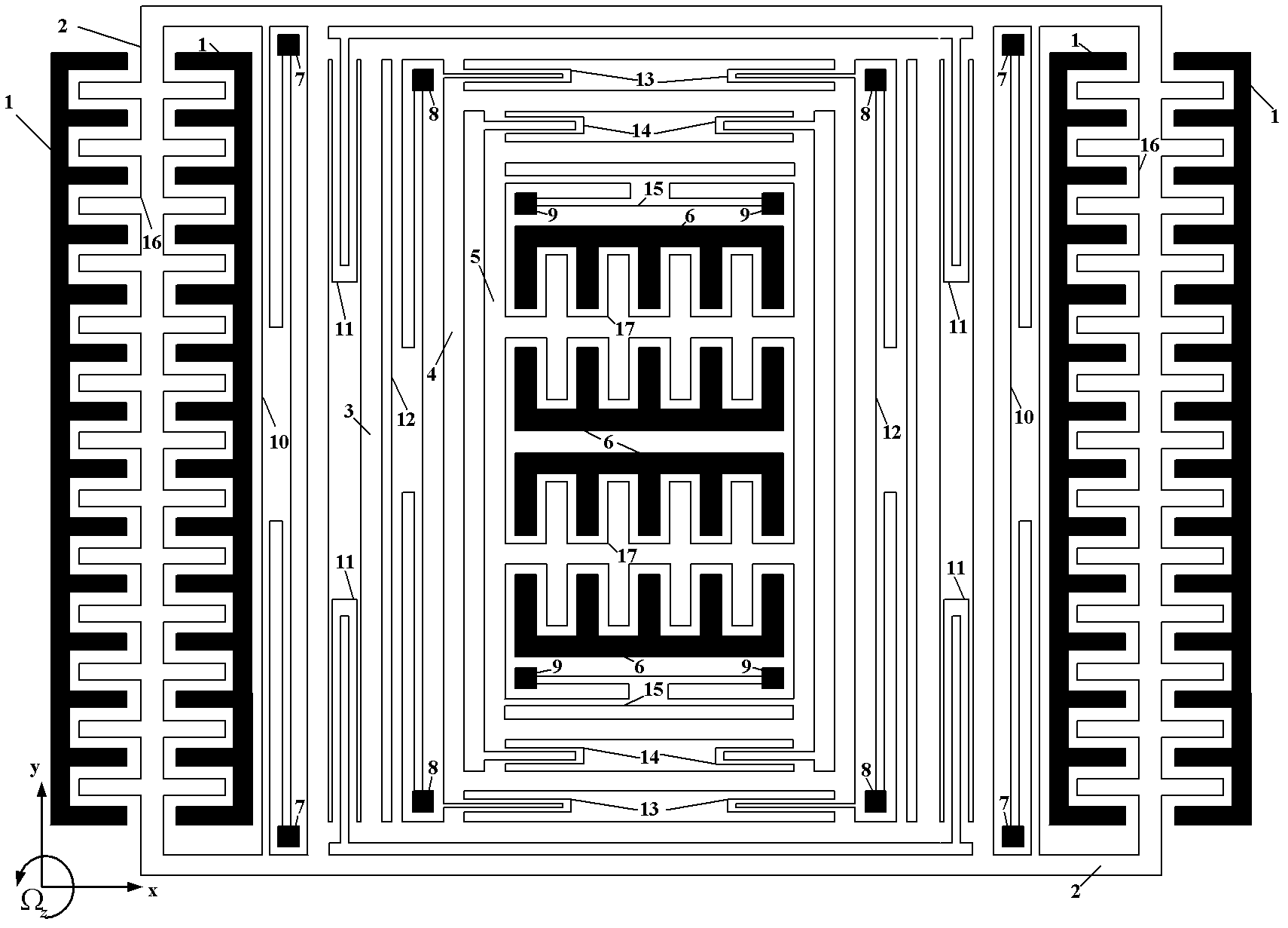 Four-degree-of-freedom micromechanical gyroscope