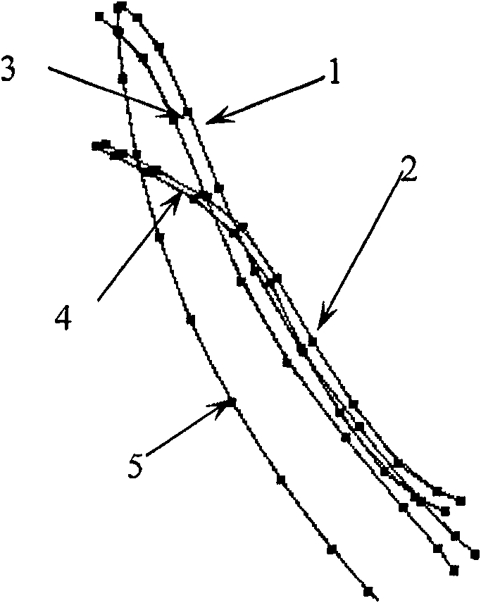 Ruled surface impeller tool path planning and processing method