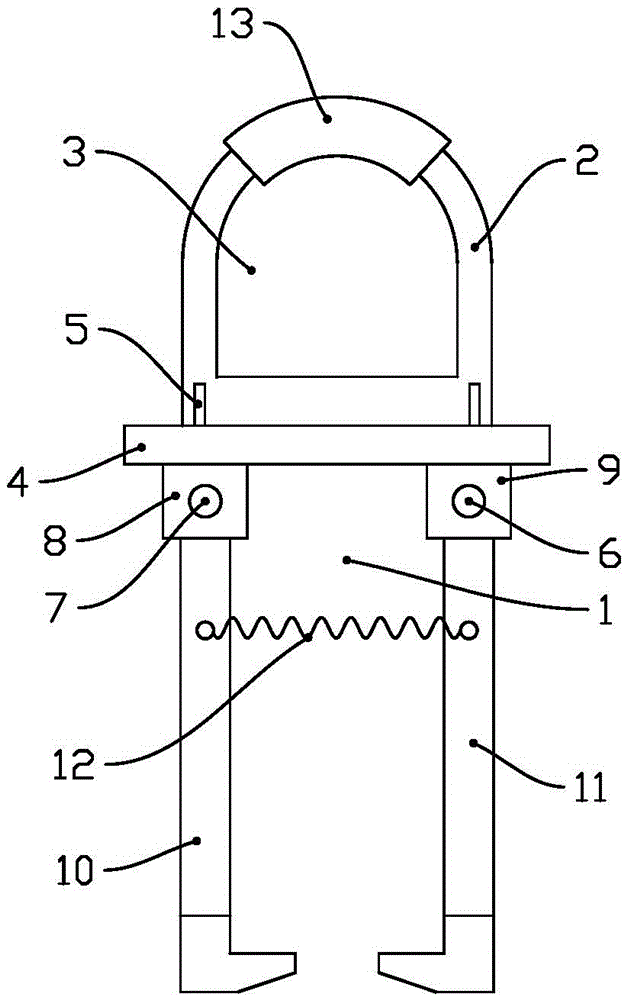 Wear-resisting anti-skidding lifting device of crane beam