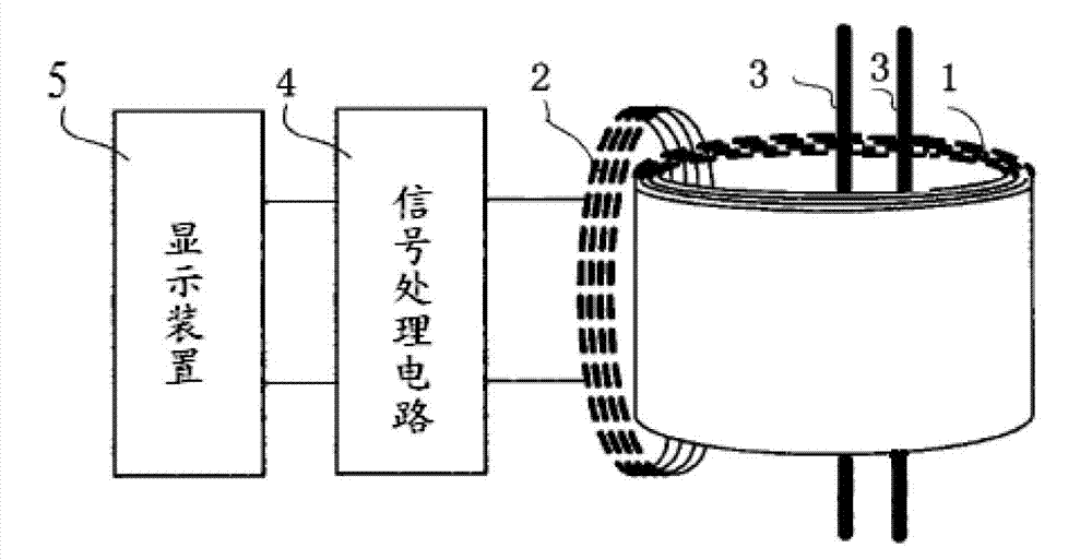 Electric current transducer capable of being installed on line and manufacturing method