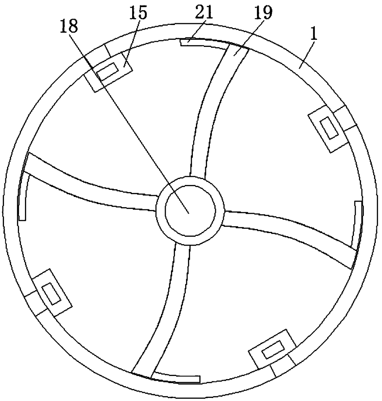 Device for photocatalytic treatment of heavy metal-containing wastewater