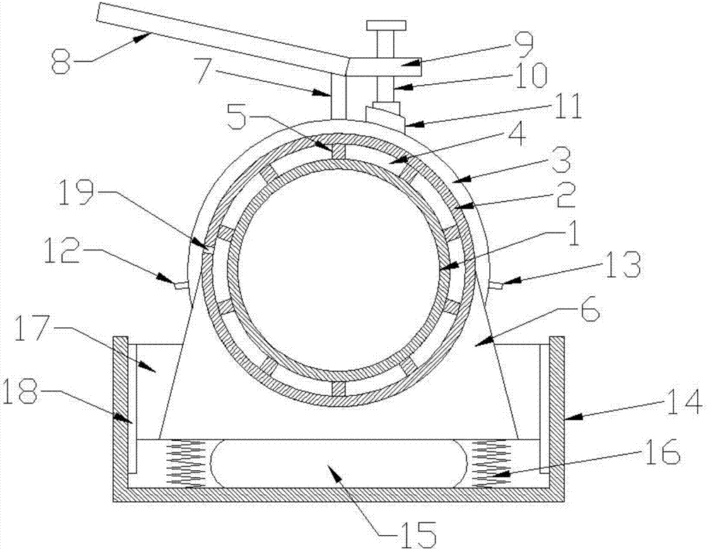 Motor damping heat radiation housing structure